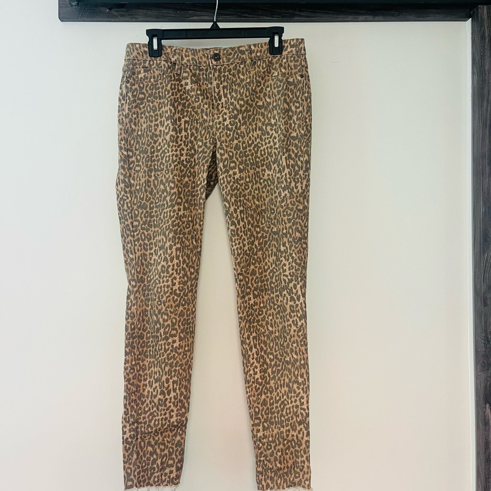 Jessica Simpson Brown Leopard Skinny Jeans